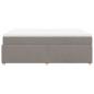 Preview: Boxspringbett mit Matratze Taupe 140x190 cm Stoff