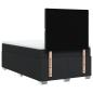 Preview: Boxspringbett mit Matratze Schwarz 120x190 cm Kunstleder