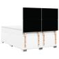 Preview: Boxspringbett mit Matratze Weiß 140x200 cm Kunstleder
