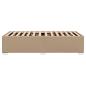 Preview: Bettgestell Cappuccino-Braun 100x200 cm Kunstleder