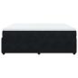 Preview: Boxspringbett mit Matratze Schwarz 200x200 cm Samt