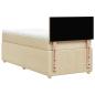 Preview: Boxspringbett mit Matratze Creme 80x200 cm Stoff