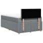 Preview: Boxspringbett mit Matratze Hellgrau 120x190 cm Stoff