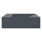 Preview: Waschbecken 60x38x11 cm Mineralguss/Marmorguss Anthrazit
