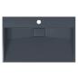 Preview: Waschbecken 60x38x11 cm Mineralguss/Marmorguss Anthrazit