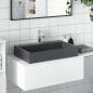 Preview: Waschbecken 60x38x11 cm Mineralguss/Marmorguss Anthrazit
