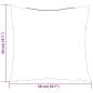 Preview: Sofakissen 4 Stk. Taupe 50x50 cm Stoff