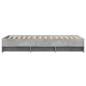 Preview: Bettgestell Grau Sonoma 90x200 cm Holzwerkstoff