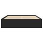 Preview: Bettgestell Schwarz 150x200 cm Holzwerkstoff