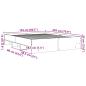 Preview: Bettgestell Grau Sonoma 150x200 cm Holzwerkstoff
