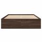 Preview: Bettgestell ohne Matratze Braun Eiche 120x200 cm Holzwerkstoff