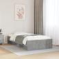 Preview: ARDEBO.de - Bettgestell Betongrau 100x200 cm Holzwerkstoff