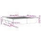 Preview: Bettgestell Schwarz 200x200 cm Holzwerkstoff