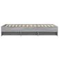 Preview: Bettgestell Grau Sonoma 100x200 cm Holzwerkstoff