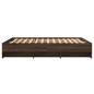 Preview: Bettgestell ohne Matratze Braun Eiche 160x200 cm Holzwerkstoff