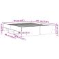 Preview: Bettgestell ohne Matratze Braun Eiche 160x200 cm Holzwerkstoff