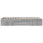 Preview: Bettgestell Grau Sonoma 100x200 cm Holzwerkstoff