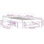 Preview: Bettgestell Grau Sonoma 100x200 cm Holzwerkstoff