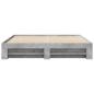 Preview: Bettgestell Betongrau 200x200 cm Holzwerkstoff