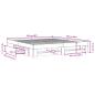 Preview: Bettgestell Betongrau 200x200 cm Holzwerkstoff