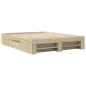 Preview: Bettgestell ohne Matratze Sonoma-Eiche 160x200 cm Holzwerkstoff