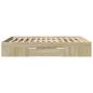 Preview: Bettgestell ohne Matratze Sonoma-Eiche 160x200 cm Holzwerkstoff