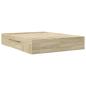 Preview: Bettgestell ohne Matratze Sonoma-Eiche 160x200 cm Holzwerkstoff