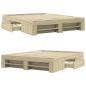 Preview: Bettgestell ohne Matratze Sonoma-Eiche 160x200 cm Holzwerkstoff