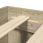 Preview: Bettgestell Sonoma-Eiche 180x200 cm Holzwerkstoff