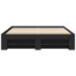 Preview: Bettgestell Schwarz 150x200 cm Holzwerkstoff