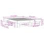Preview: Bettgestell Schwarz 150x200 cm Holzwerkstoff
