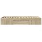 Preview: Bettgestell ohne Matratze Sonoma-Eiche 75x190 cm Holzwerkstoff