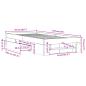 Preview: Bettgestell ohne Matratze Sonoma-Eiche 75x190 cm Holzwerkstoff