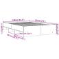 Preview: Bettgestell Grau Sonoma 135x190 cm Holzwerkstoff