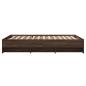 Preview: Bettgestell ohne Matratze Braun Eiche 140x190 cm Holzwerkstoff