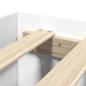 Preview: Bettgestell Weiß 90x190 cm Holzwerkstoff