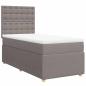 Preview: Boxspringbett mit Matratze Taupe 90x200 cm Stoff