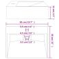 Preview: Waschbecken 50x38x11 cm Mineralguss/Marmorguss Mattschwarz