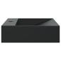 Preview: Waschbecken 50x38x11 cm Mineralguss/Marmorguss Mattschwarz