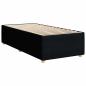 Preview: Boxspringbett mit Matratze Schwarz 100x200 cm Stoff