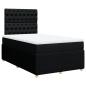 Preview: Boxspringbett mit Matratze Schwarz 120x190 cm Stoff