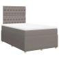 Preview: Boxspringbett mit Matratze Taupe 120x190 cm Stoff
