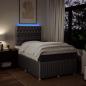 Preview: Boxspringbett mit Matratze Taupe 120x190 cm Stoff