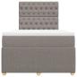 Preview: Boxspringbett mit Matratze Taupe 120x190 cm Stoff