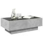 Preview: LED-Couchtisch Betongrau 90x50x30 cm Holzwerkstoff