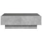 Preview: LED-Couchtisch Betongrau 90x50x30 cm Holzwerkstoff