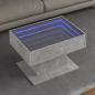 Preview: ARDEBO.de - LED-Couchtisch Betongrau 70x50x45 cm Holzwerkstoff