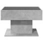 Preview: LED-Couchtisch Betongrau 70x50x45 cm Holzwerkstoff