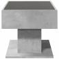 Preview: LED-Couchtisch Betongrau 70x50x45 cm Holzwerkstoff