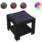 Preview: LED-Couchtisch Schwarz 53x53x45 cm Holzwerkstoff